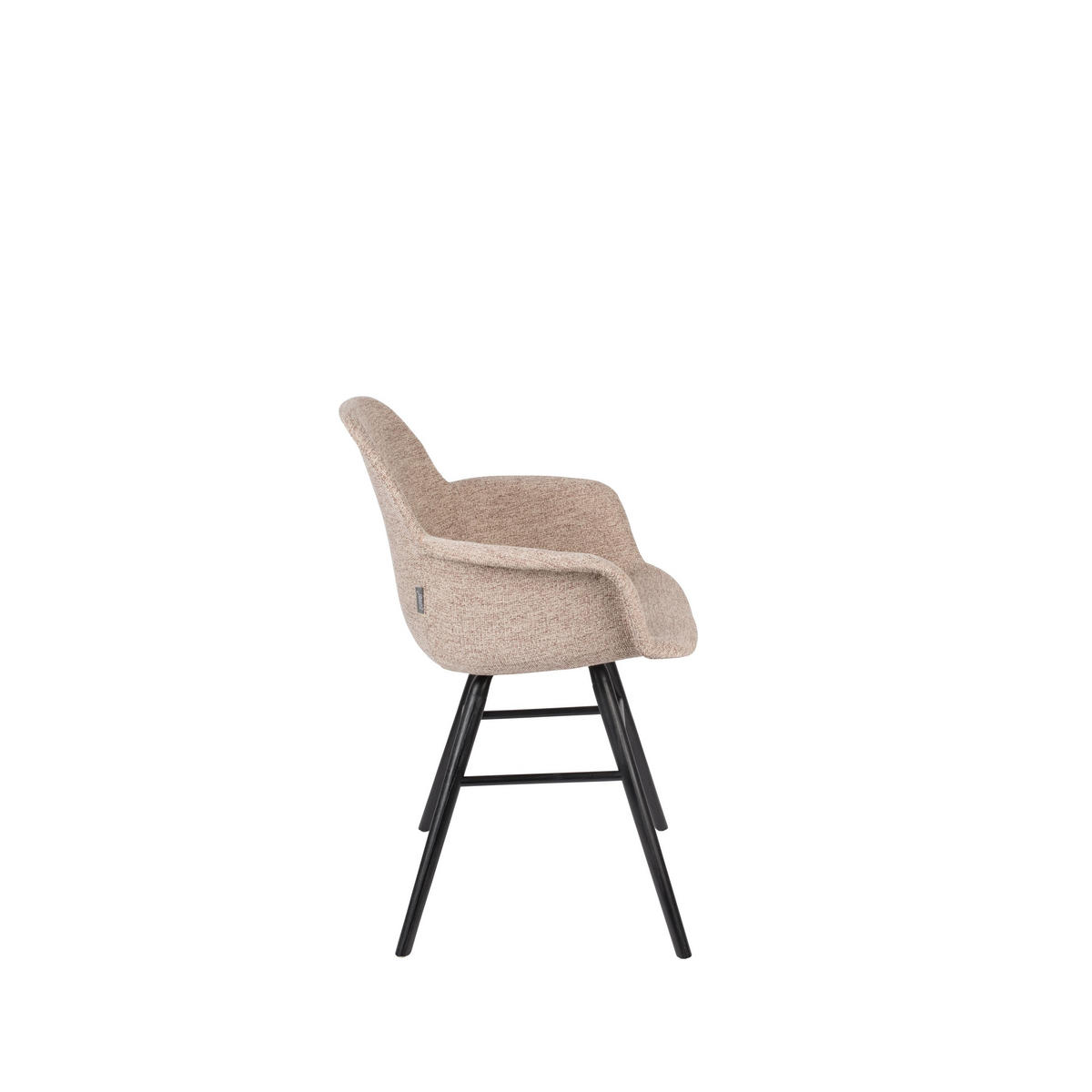 ESSZIMMERSTUHL Albert Kuip Soft Armlehne Beige - 2 er Set - Beige, Textil (59/81.5/55cm) - Zuiver