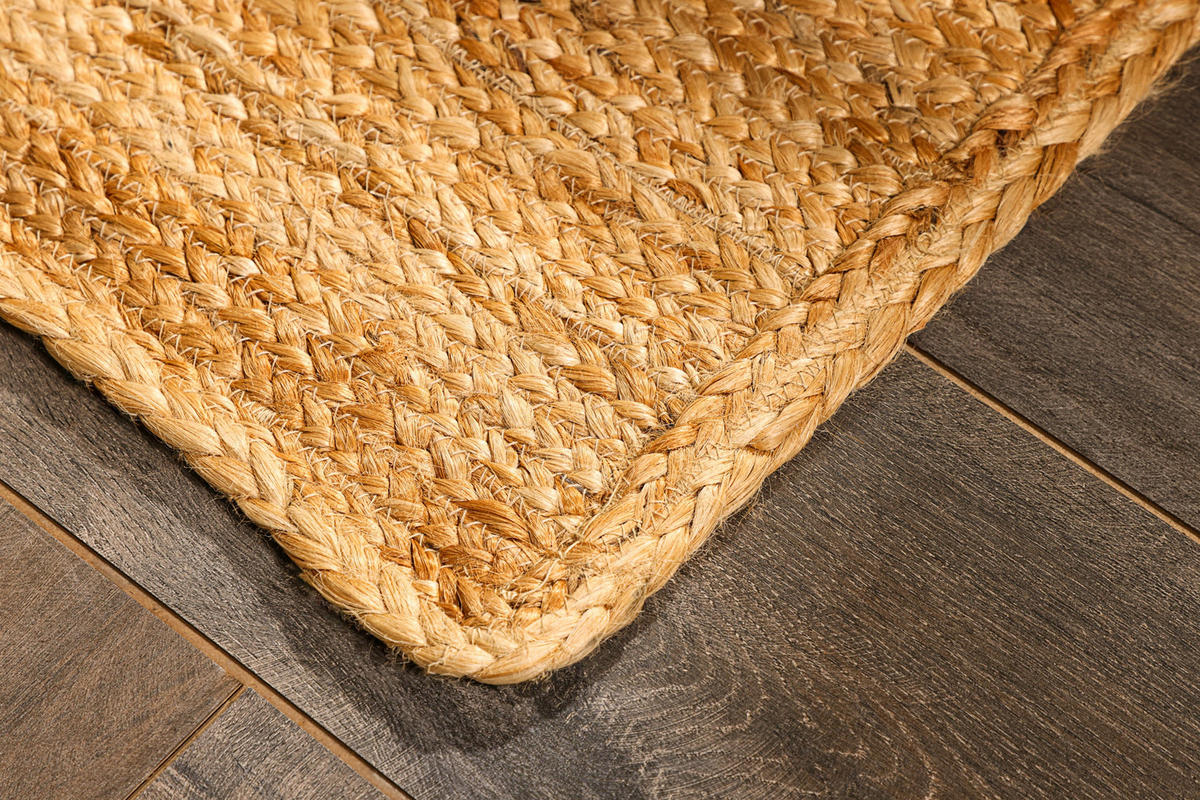 JUTETEPPICH Nitin natur 90/60 cm - Naturfarben, Naturmaterialien (60/90cm) - My-Rug
