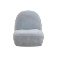 SESSEL mit gerader Rückenlehne - 1 Person - Stoff - Hellblau - - Hellblau, Textil (52.5/58.5/60.5cm) - Vente-Unique