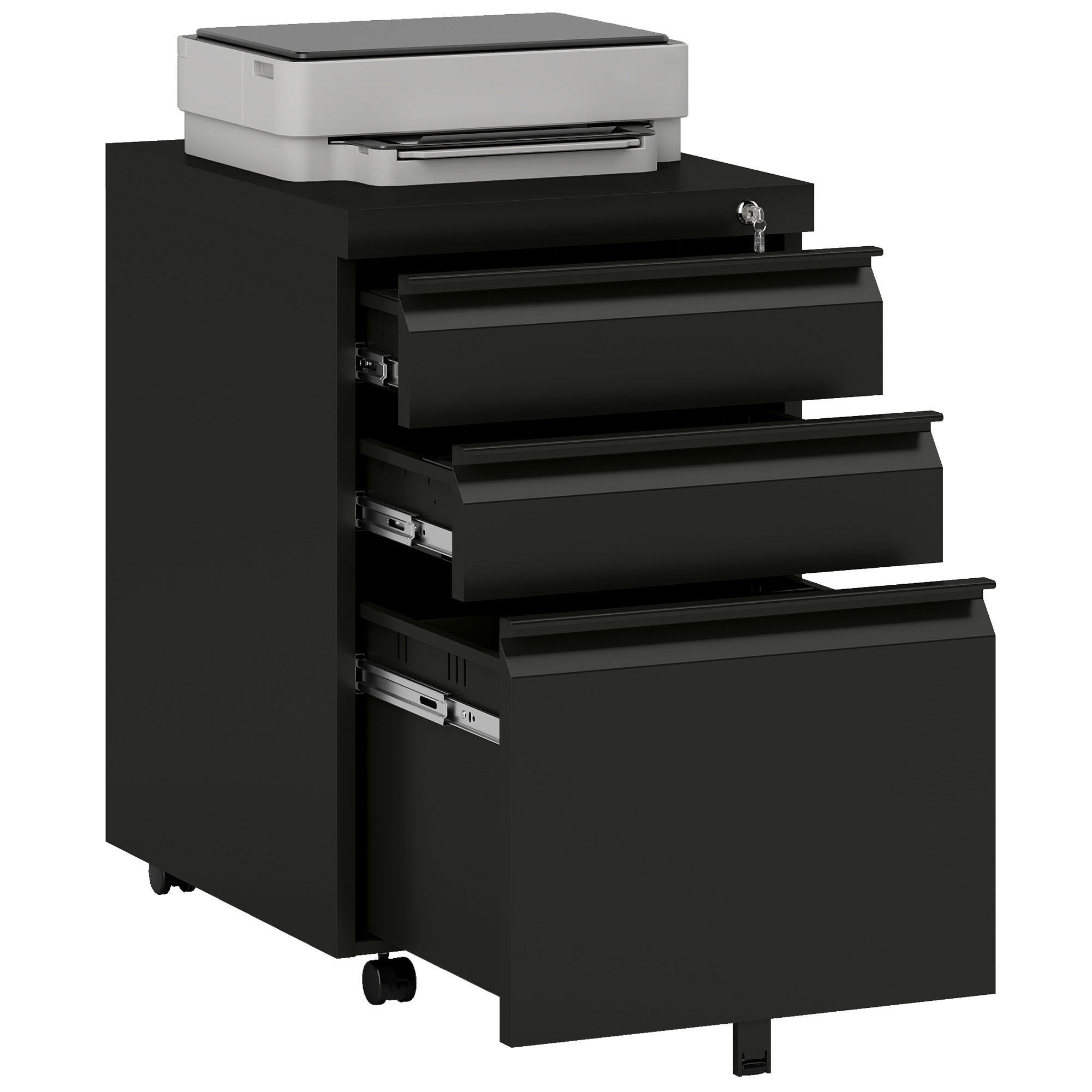 XXXLutz Druckerschrank Schwarz 48x60x39 cm