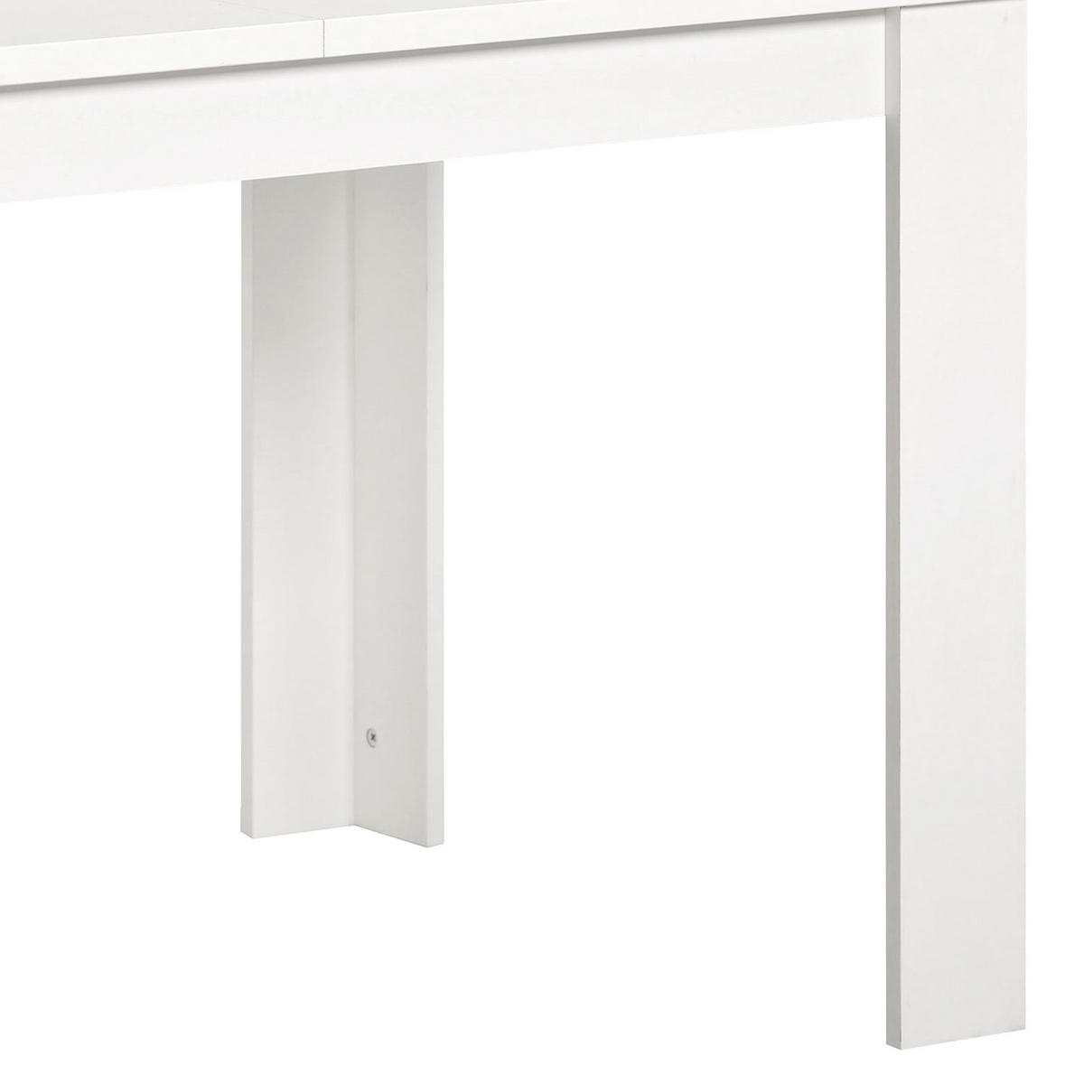 TISCHGRUPPE 120-153/80 cm weiß mit 4 Stühle Samt Grau - Weiß/Grau, Holz/Textil (80/88/120cm) - Homestyle4u
