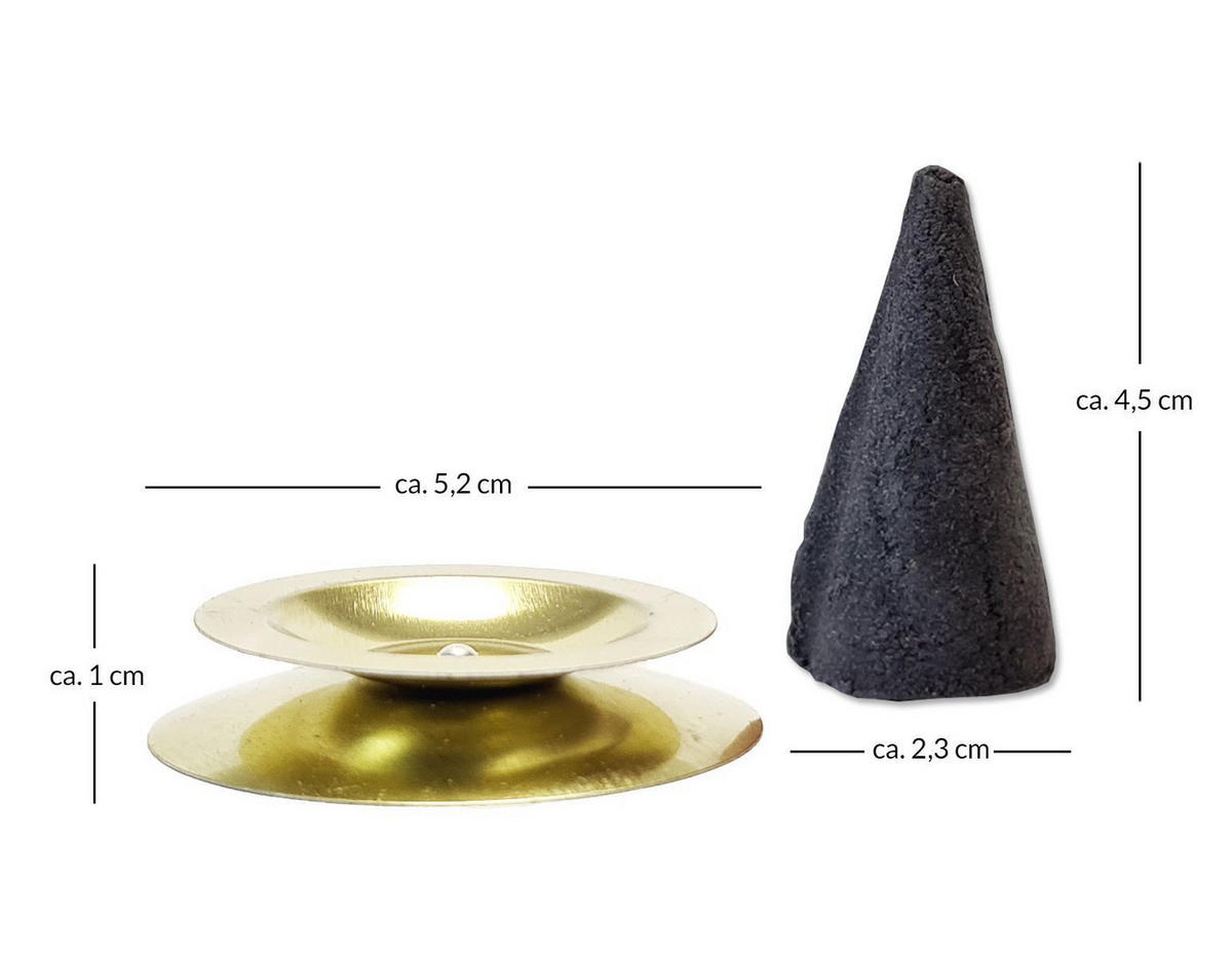 RÄUCHERKERZEN Sparset Opium-Riesen, Glimmschale, Opas Beste Weihrauch - Multicolor, Metall (6.5/2.3/12.5cm)