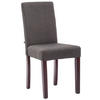 ESSZIMMERSTUHL Ines Stoff, Gestell Holz Cappuccino Dunkelgrau - Dunkelgrau/Cappuccino, Holz/Textil (41/91/47cm) - TPFLiving