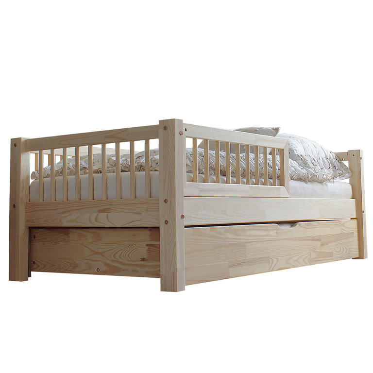 POSTEL 90/190 Adèle Přírodní dřevo - hnědá, dřevo (90/190cm) - Petits-meubles