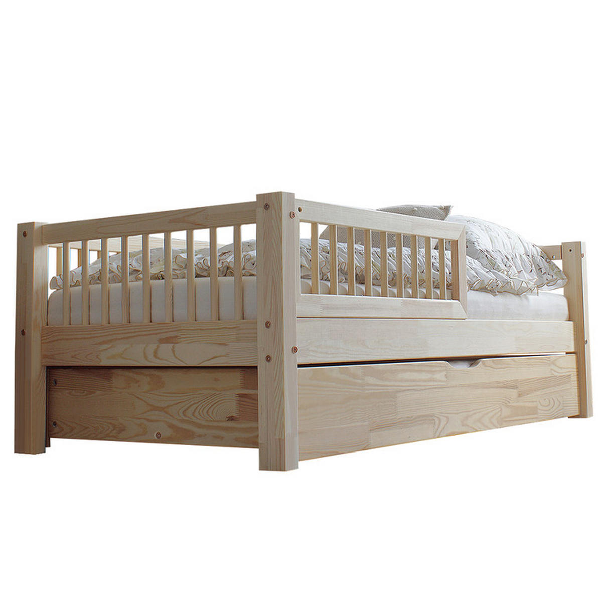 POSTEL 90/190 Adèle Přírodní dřevo - hnědá, dřevo (90/190cm) - Petits-meubles