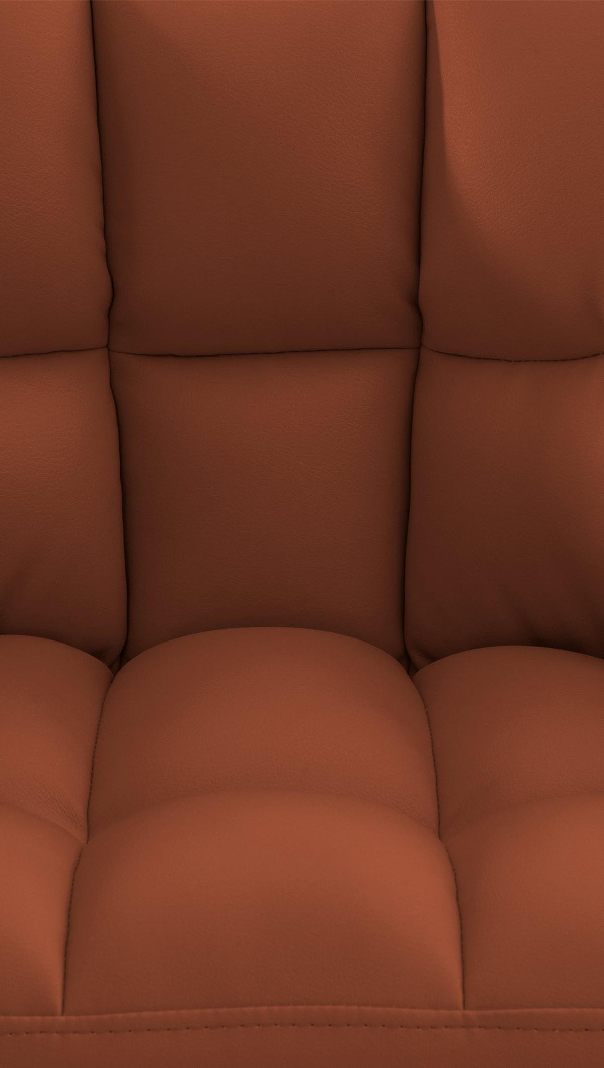 BARHOCKER Lederlook hellbraun - Hellbraun/Weiß, Textil/Metall (64/110/48cm) - CLP