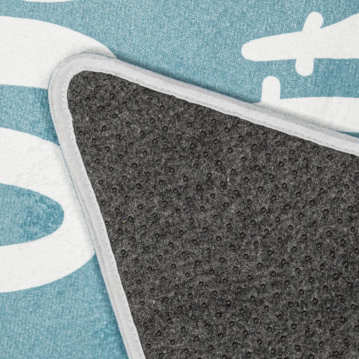 KINDERTEPPICH waschmaschinenwaschbar Stern Kinderzimmer schmutzabweisend Blau Freiform 150ST - Blau, Textil (150/150cm) - KADIMA DESIGN