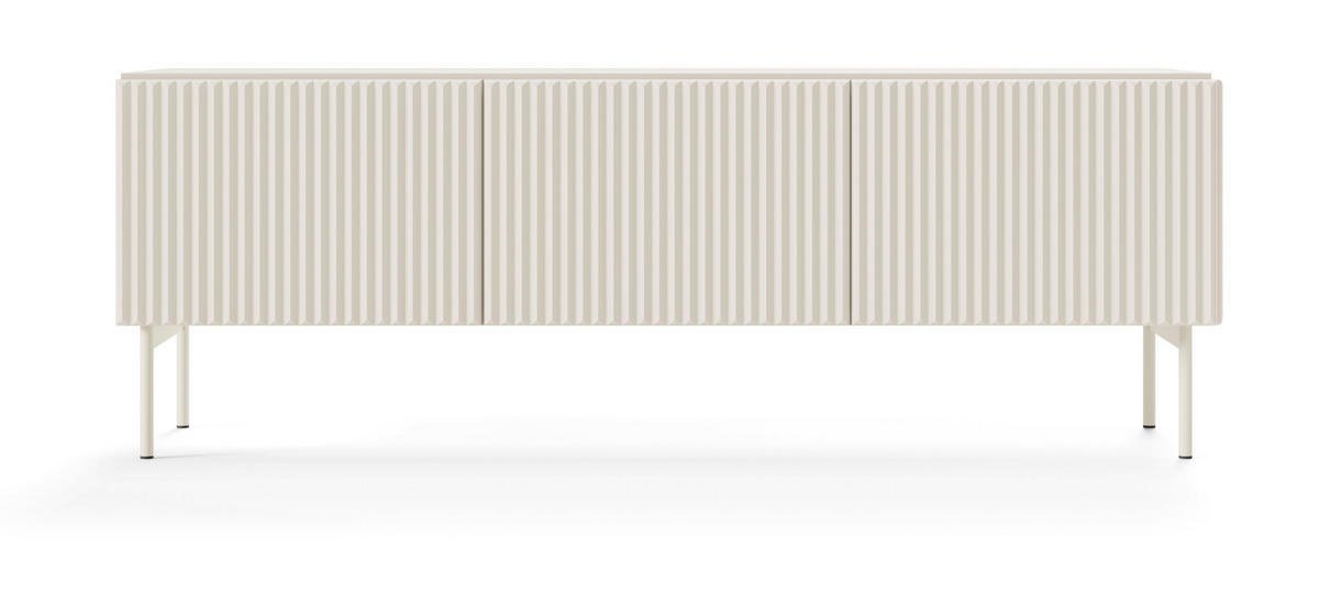 TV-BOARD 147 cm Galiano mit 3 Türen, Kaschmir - Kaschmir, Holz (147/51/40cm) - Emporius