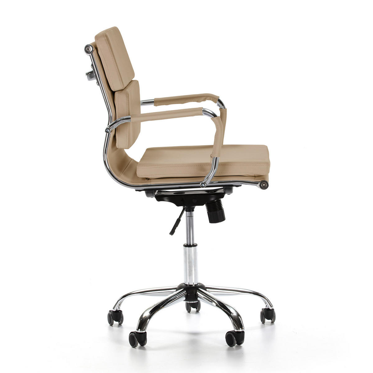 SCAUN ROTATIV Fenix cu funcție de pat, culoare taupe - taupe, blană (63/95/55cm) - VS Venta-stock