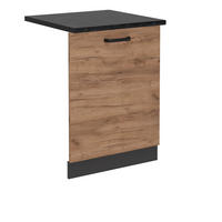 KRYT MYČKY NÁDOBÍ R-Line Zlatý mocný dub - medově dubová/antracitová, kompozitní dřevo (60/81.8/1.6cm) - Vicco