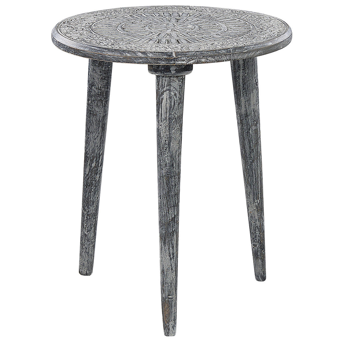 BEISTELLTISCH 2er-Set Rund Grau Jatra - Grau, Holz (45/45cm) - Beliani