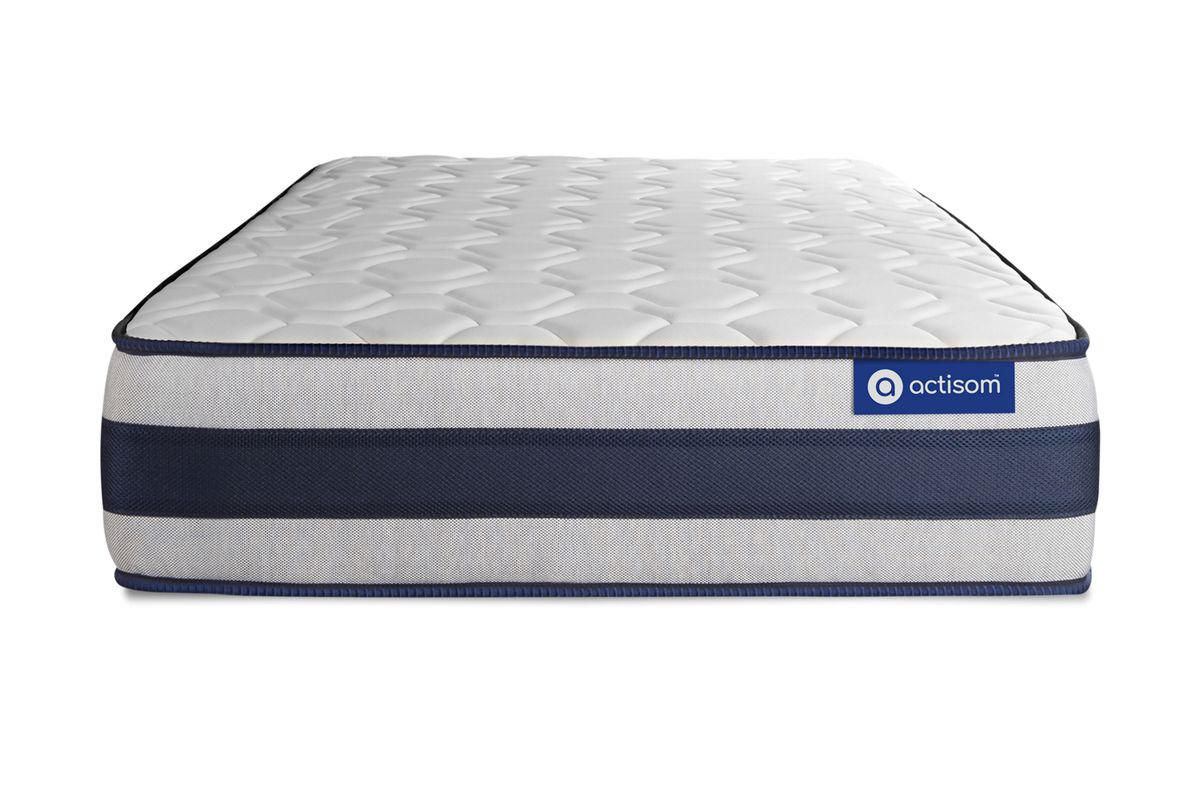 BETT Actimemo ergo Memory-Schaum 90 x 200 cm h3 - Kit Bettgestell Grau - Beige/Grau, Karton/Holz (90/200cm) - ACTISOM