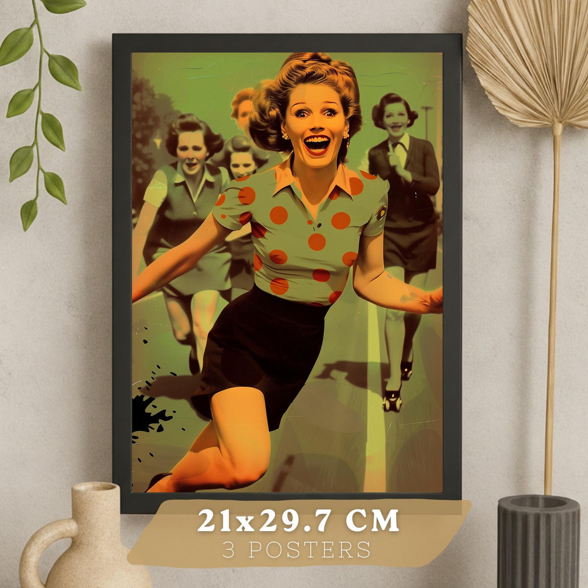 PLAKAT Sada 3 Matko A3 Černý rám - černá, papír (29.7/1/42cm) - Nacnic