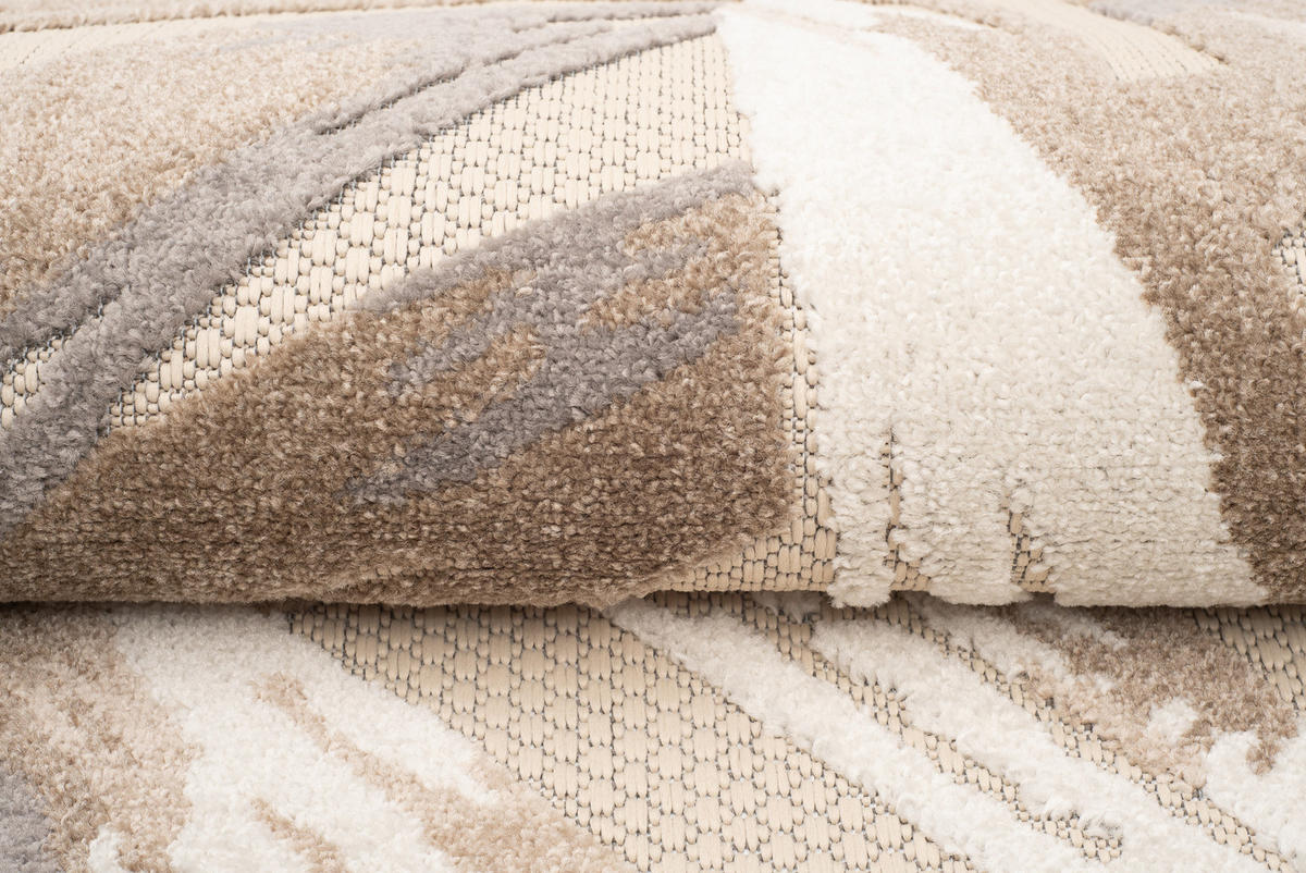 TEPPICH PATIO Creme 160/220 cm - Creme, Kunststoff (160/220cm) - Tapiso