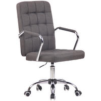 BÜROSTUHL Tenor, Stoff Dunkelgrau - Dunkelgrau, Textil/Metall (56/103/60cm) - TPFLiving