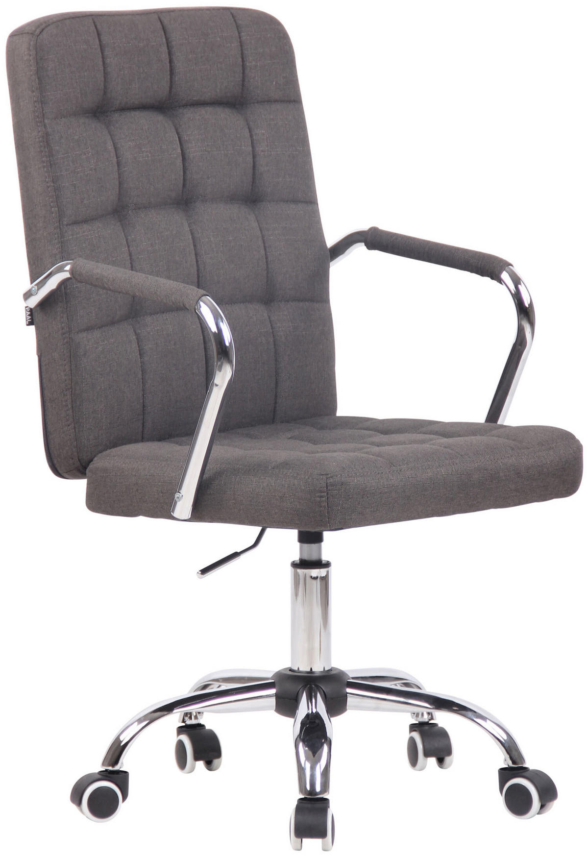 BÜROSTUHL Tenor, Stoff Dunkelgrau - Dunkelgrau, Textil/Metall (56/103/60cm) - TPFLiving