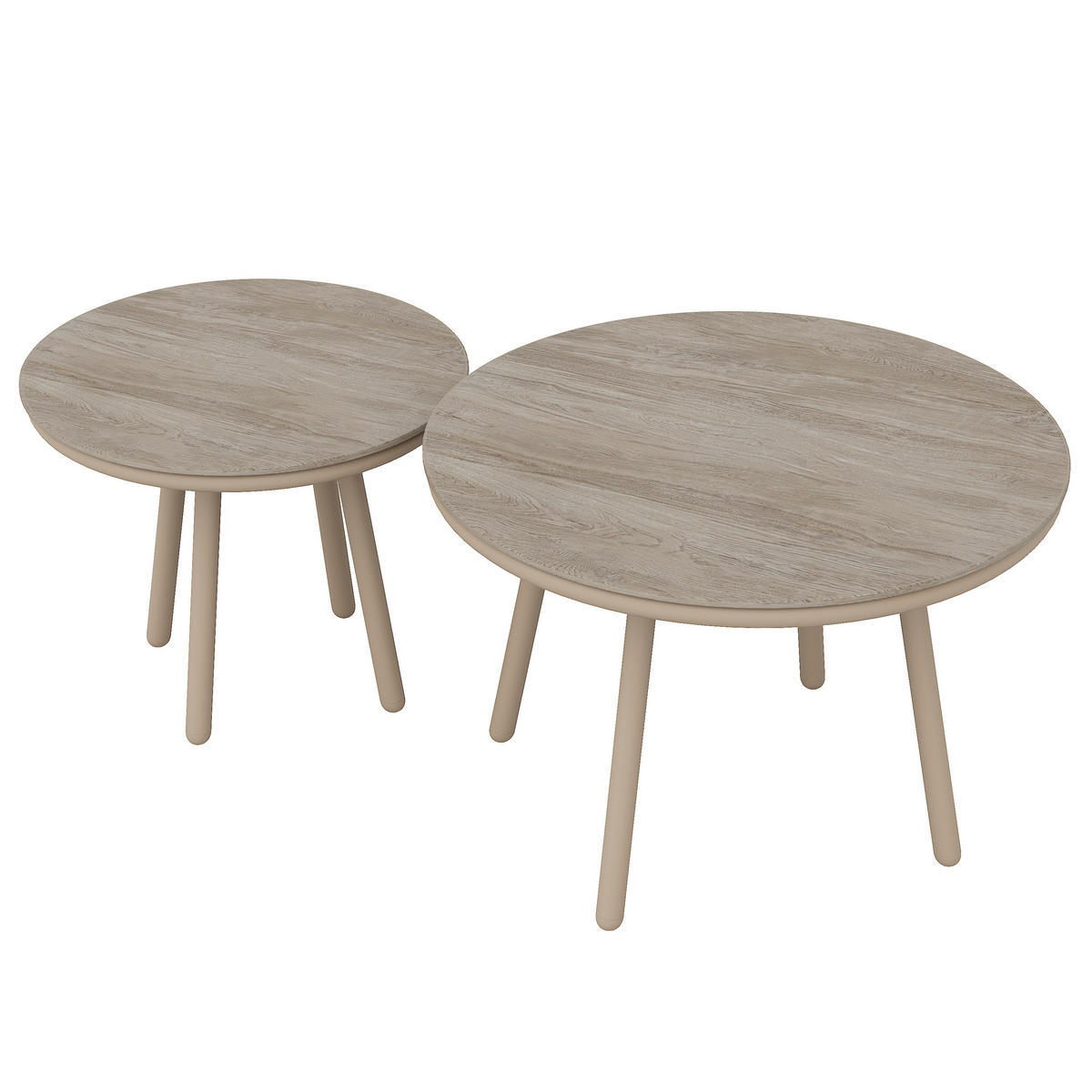 LOUNGESET Modern Khaki Handgewebtes Seil - Hellbraun, Metall - FLIEKS