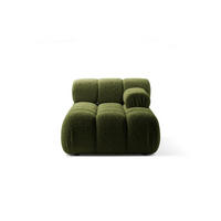 CHAISELONGUE rechts Bellis aus Boucle grün - Grün, Textil (94/70/155cm) - Micadoni
