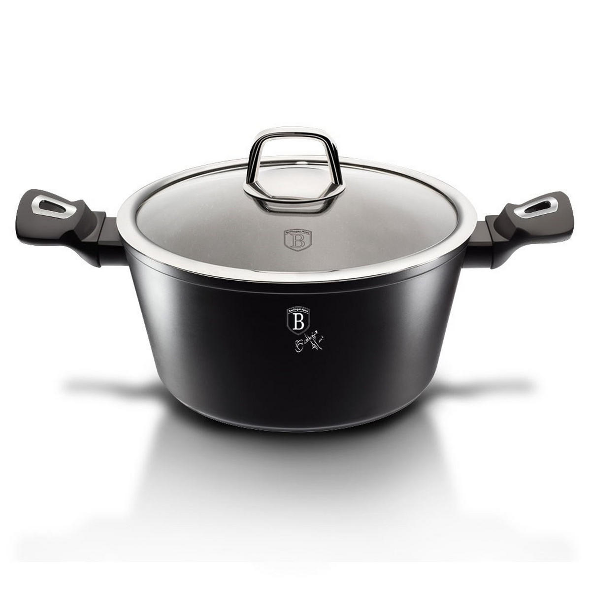 TOPF Schwarz 20/20/10 cm BH1851 - Schwarz, Metall (20cm) - Berlinger Haus