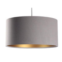 HÄNGELEUCHTE Grau 50/25 cm - Goldfarben/Grau, Kunststoff (50/0.8/25cm) - ONZENO