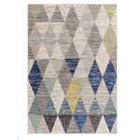 TEPPICH modern Flachgewebe CLONY Blau 160 x 230 cm - Blau, Textil (160/230cm) - Novatrend