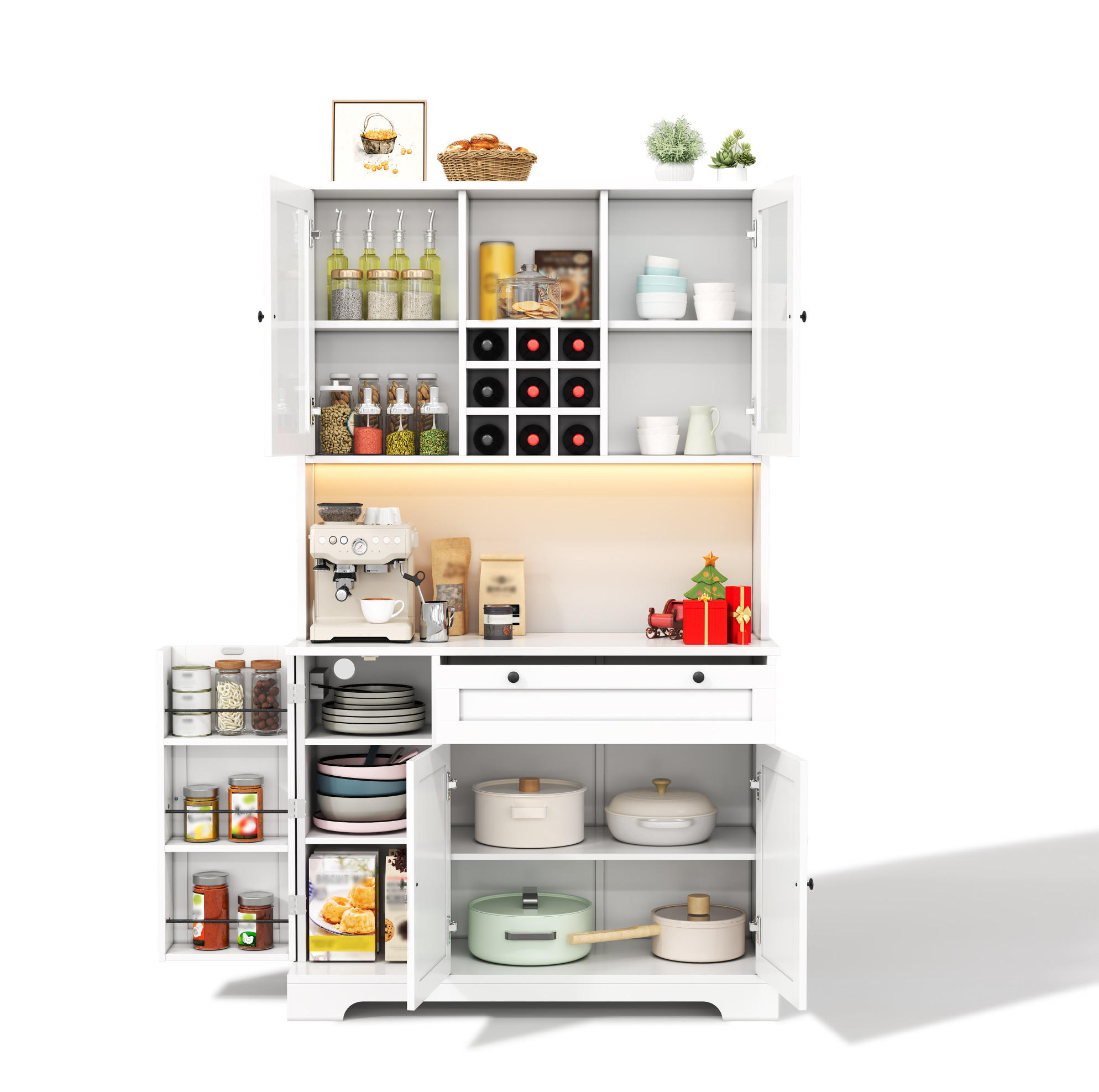 Ivmeu Buffetschrank Weiß 105x180x40 cm