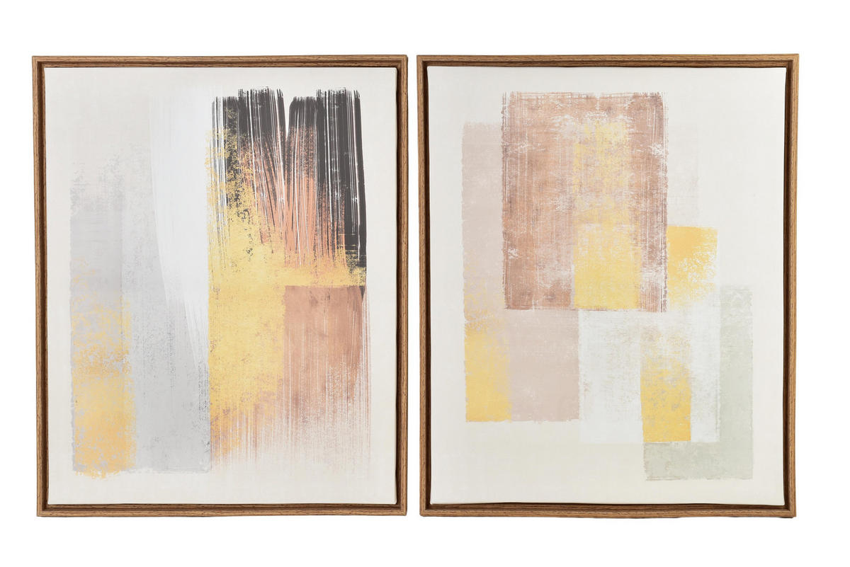 BILD Inga 2er Set 40/3/50 cm Kunstoff - Beige, Kunststoff (40/50cm) - Mondex