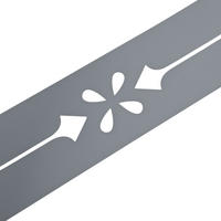 SICHTSCHUTZSTREIFEN Premium Dekor Verona Sichtschutz Fenstergrau 2,55m - Hellgrau, Kunststoff (255/19cm) - ZAUN|ZU