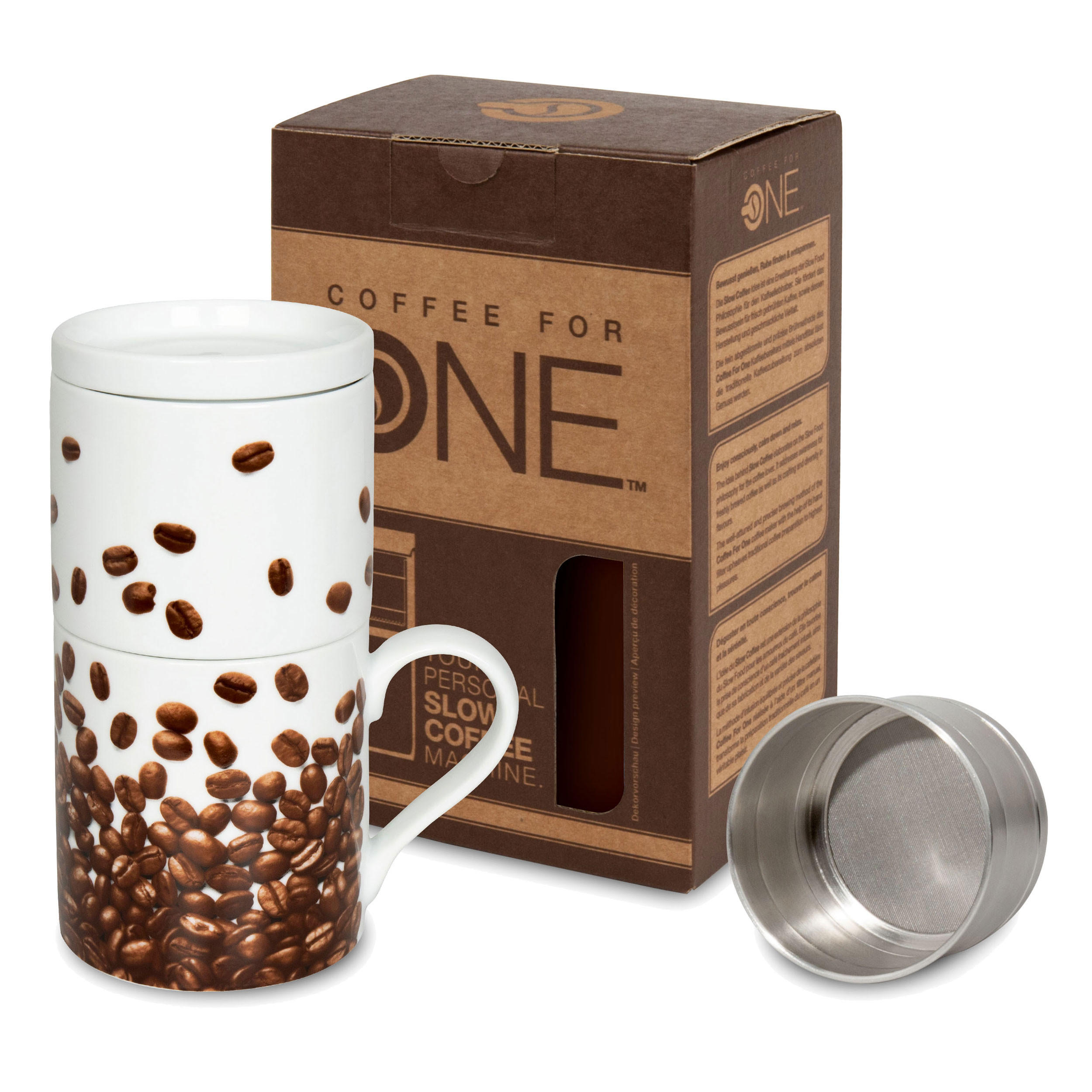 KAFFEEBECHER for one Coffee Beans - Naturfarben, Keramik (0.37L) - Könitz