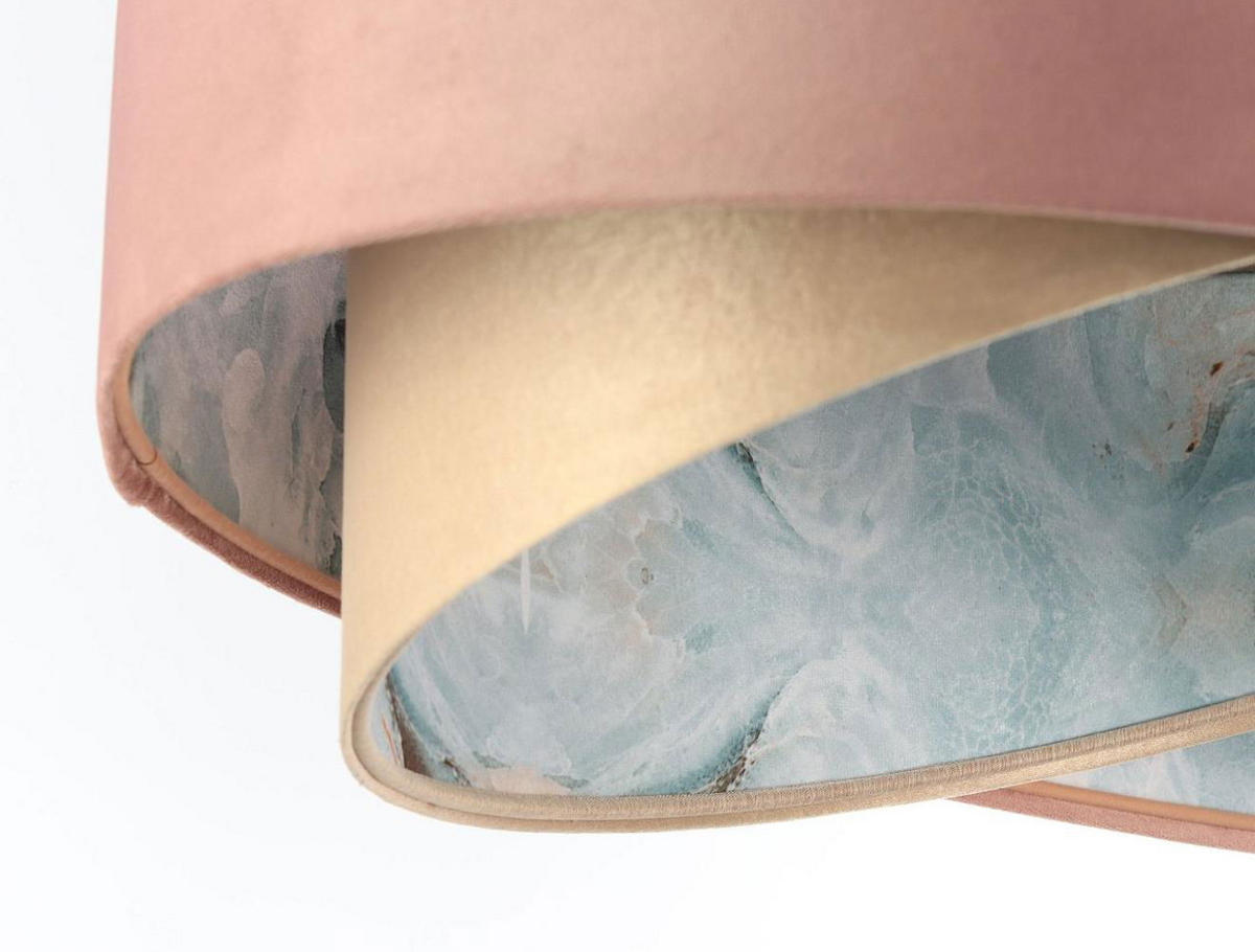 HÄNGELEUCHTE Gold 50/23 cm - Pink/Goldfarben, Kunststoff (50/1.3/23cm) - ONZENO