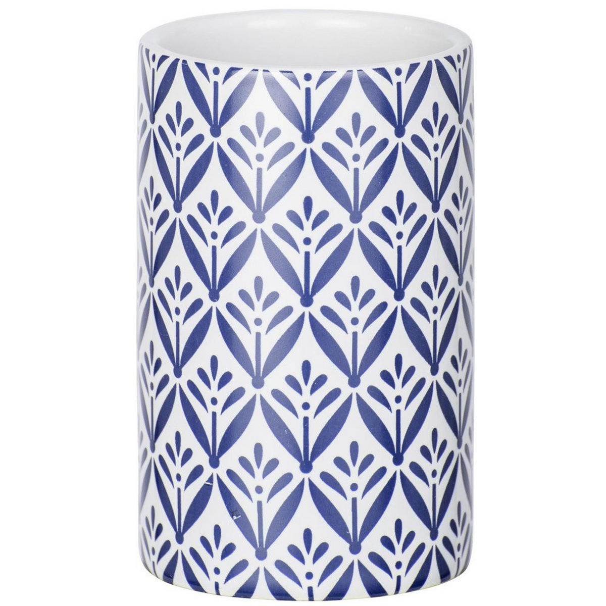 KERAMIKBECHER für Zahnbürsten Lorca 6,5/6,5/11 cm - Blau, Keramik (6.5/11/6.5cm) - Wenko