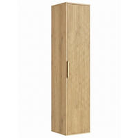 BADEZIMMERSCHRANK Rimini mit 1 Tür Eiche - 38 x 33 x 170 cm - Eichefarben, Holz (33/170/38cm) - Badplaats