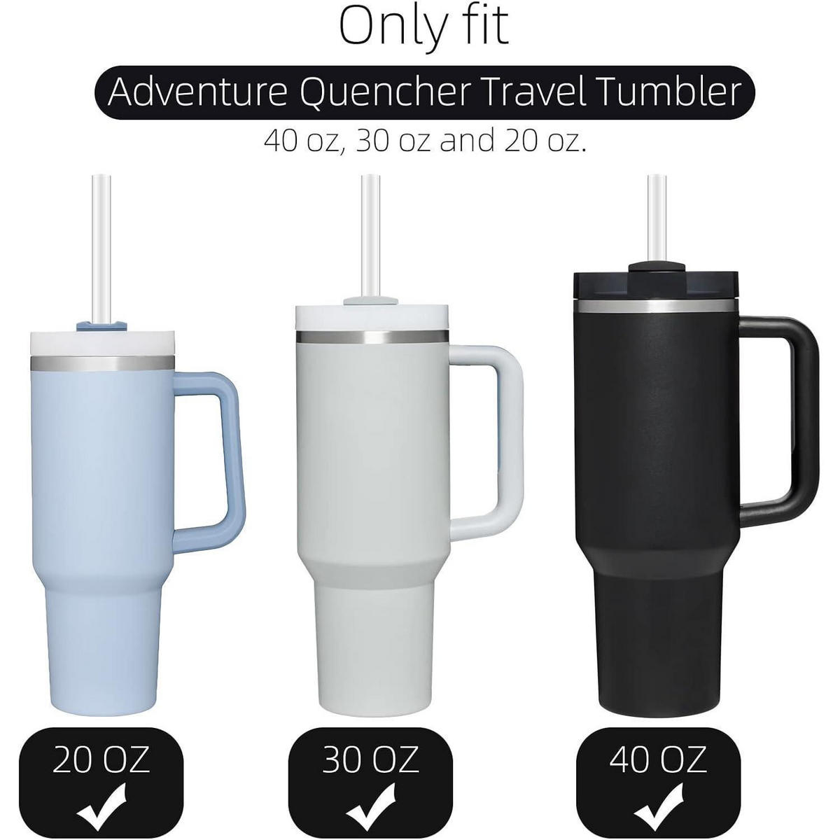 STROHHALME 6-teiliges Set mit Reinigungsbürste - Transparent, Kunststoff (0.9/0.9/30.5cm)