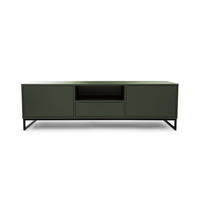 TV-LOWBOARD GENEVE 160/49/45 cm in Dunkelgrün - Dunkelgrün, Holzwerkstoff (160/49/45cm) - Deine Möbel 24