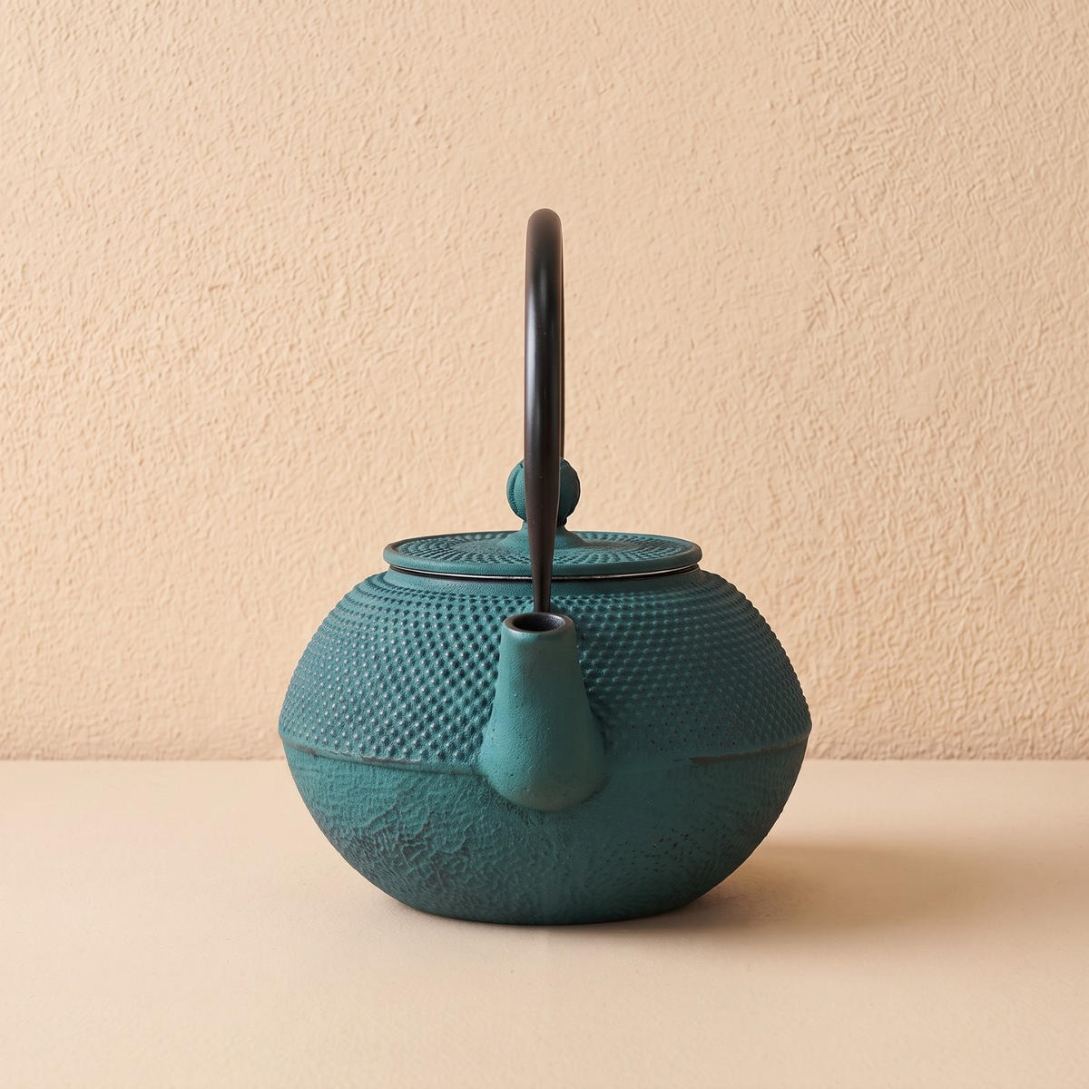 TEEKANNE Gusseisen mit Sieb Sono Grün 1,2 l 18,5/16,5/20 cm - Grün, Metall (16.5/18.5cm) - AROMELIO