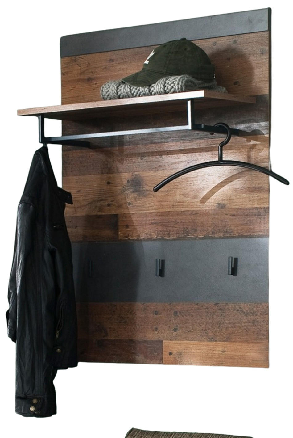 Top.Furn Garderobenpaneel Braun, Grau 80x106x28 cm