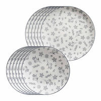 TAFELSERVICE Sendai Blume grau 12er Set - Grau, Keramik (1/1/1cm) - Ritzenhoff Breker