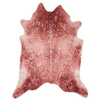 KUNSTFELLTEPPICH Bionda 100x130 cm - Rosa, Textil (100/130cm) - Gino Falcone