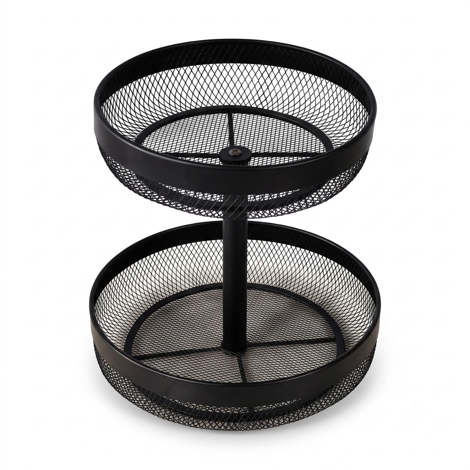 METALLFRUCHTSCHALE Schwarz 30/30/32 cm - Schwarz, Metall (30/32cm) - AROMELIO