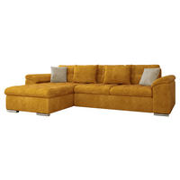 ECKSOFA Diana, Seite: Links - Gelb, Holz/Textil (280/160cm) - MIRJAN24