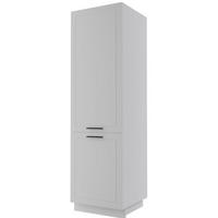 KÜHLSCHRANKUMBAUSCHRANK Quantum weiß 60 / 59 / 207cm - Weiß, Holz/Holzwerkstoff (60/207/59cm) - Feldmann-Wohnen