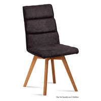 ESSZIMMERSTUHL (6er-Set) Dixie 47x92x60 Eiche geölt/Espresso - Eichefarben/Dunkelbraun, Kunststoff (60/92/47cm) - 58aufmkessel
