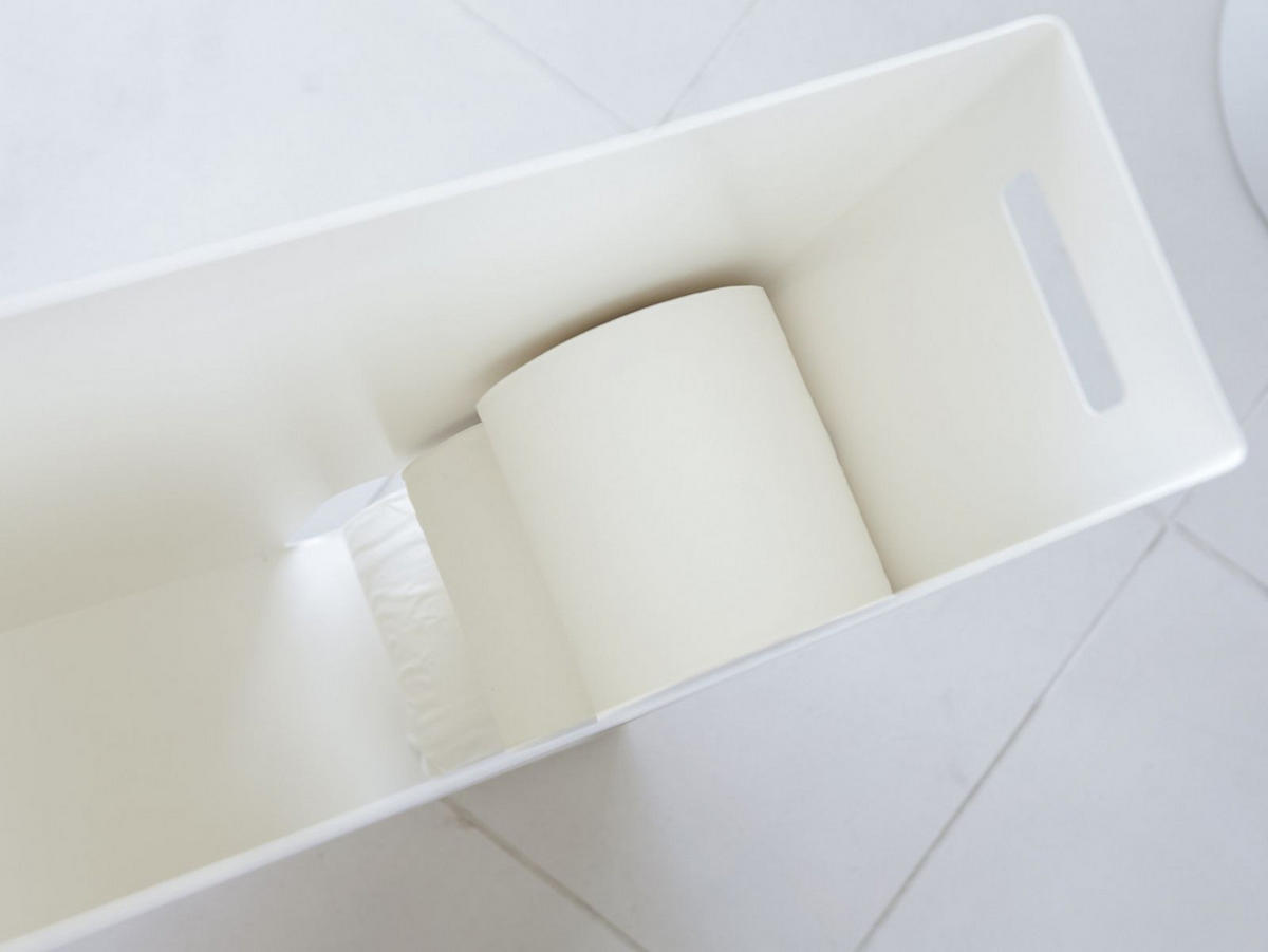TOILETTENPAPIER-AUFBEWAHRUNG Tower weiß Metall 12/23/48 cm - Weiß, Metall (12/48/23cm) - Yamazaki