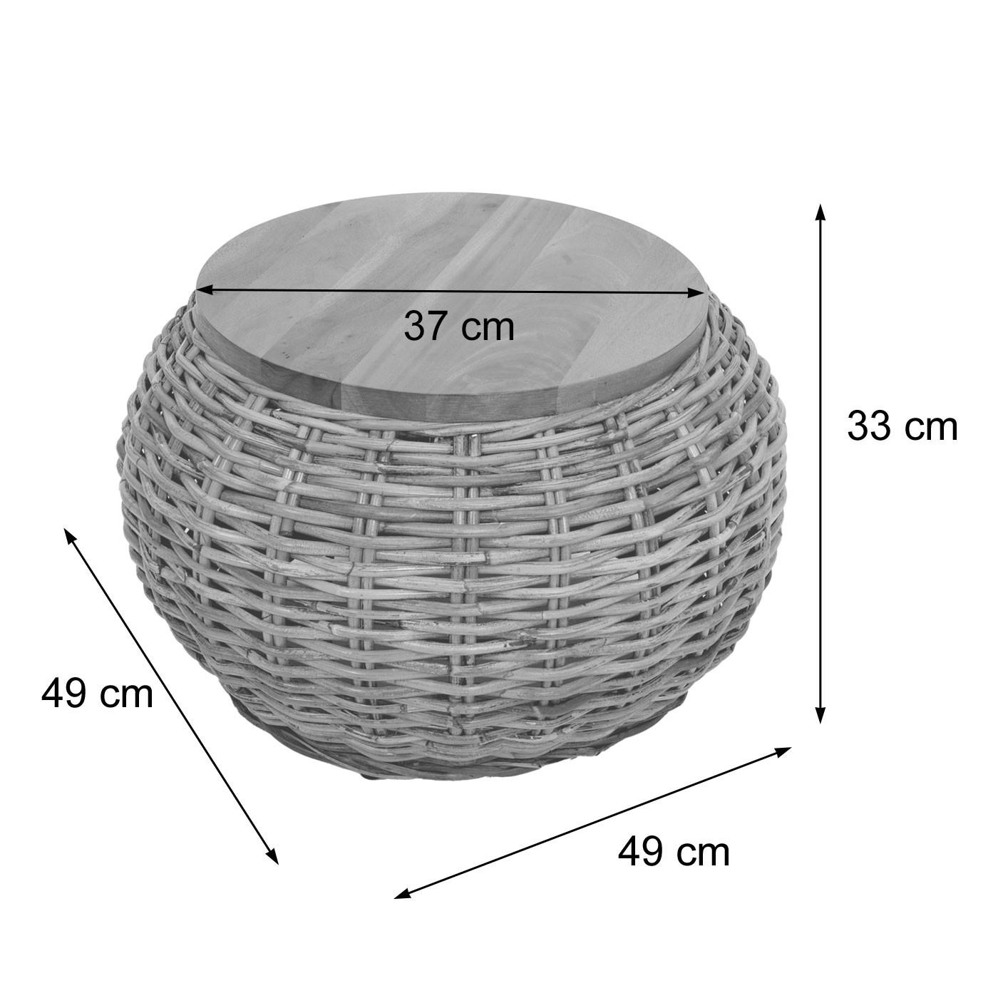 Thumbnail - MCW Beistelltisch, Braun, Holz, 49x33x49 cm, Wohnzimmer, Wohnzimmertische, Beistelltische