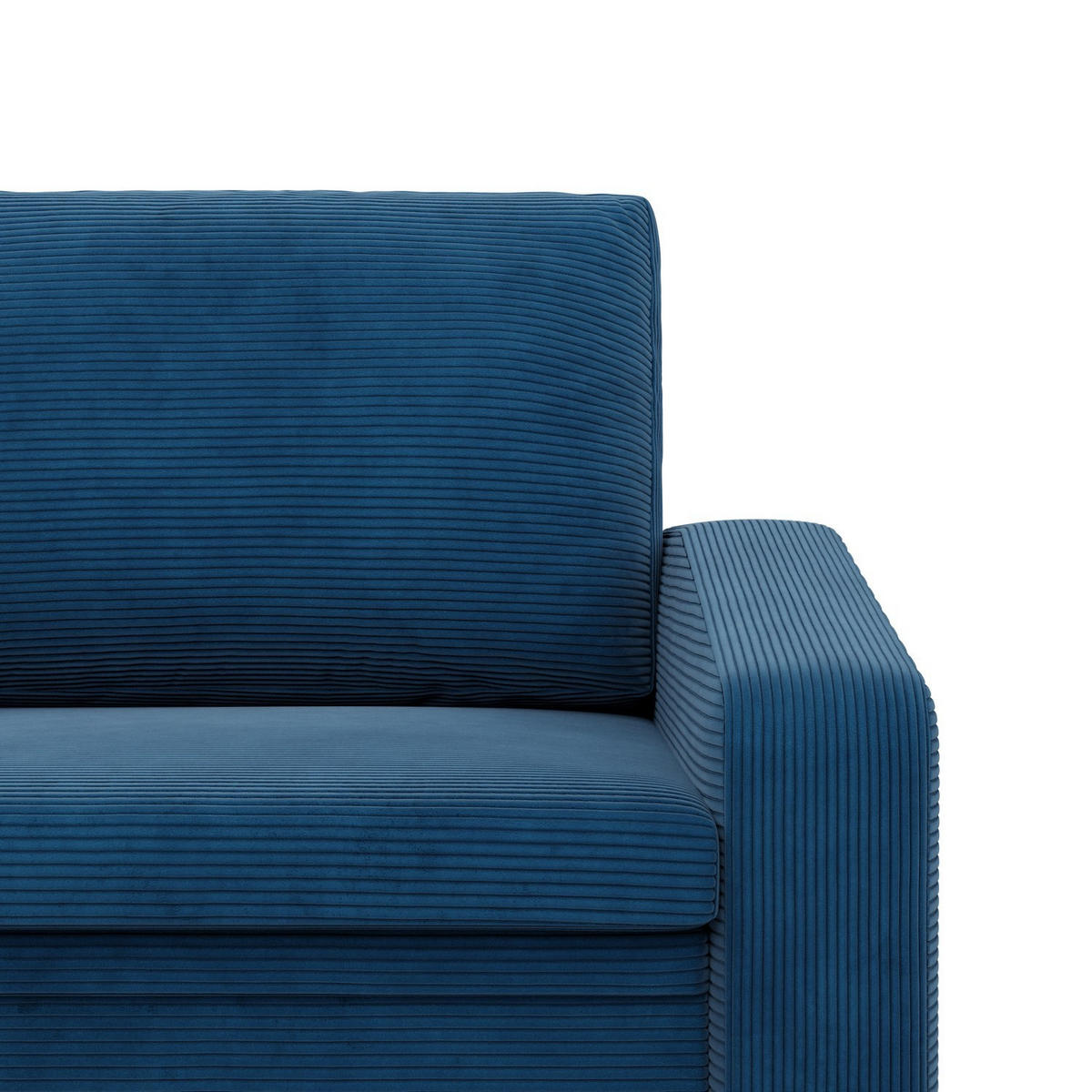 LOUNGESESSEL ORBIT, 80 CM, Cord - Dunkelblau - Dunkelblau, Textil (108/80/87cm)