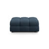POUF Kendal aus strukturiertem Stoff marineblau - Blau, Textil (72/45/104cm) - Micadoni