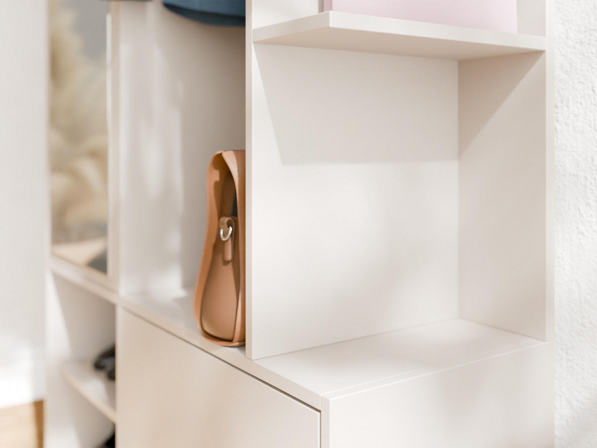 GARDEROBE Nala II - Sandfarben, Holzwerkstoff/Kunststoff (100/197/34cm) - MIRJAN24