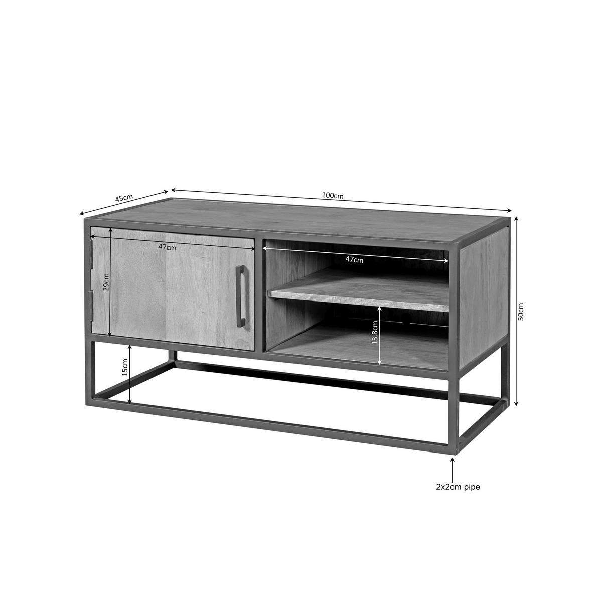 TV-MÖBEL Dakota Braun 45/100/50 cm - Braun, Holz (100/50/45cm) - Starfurn