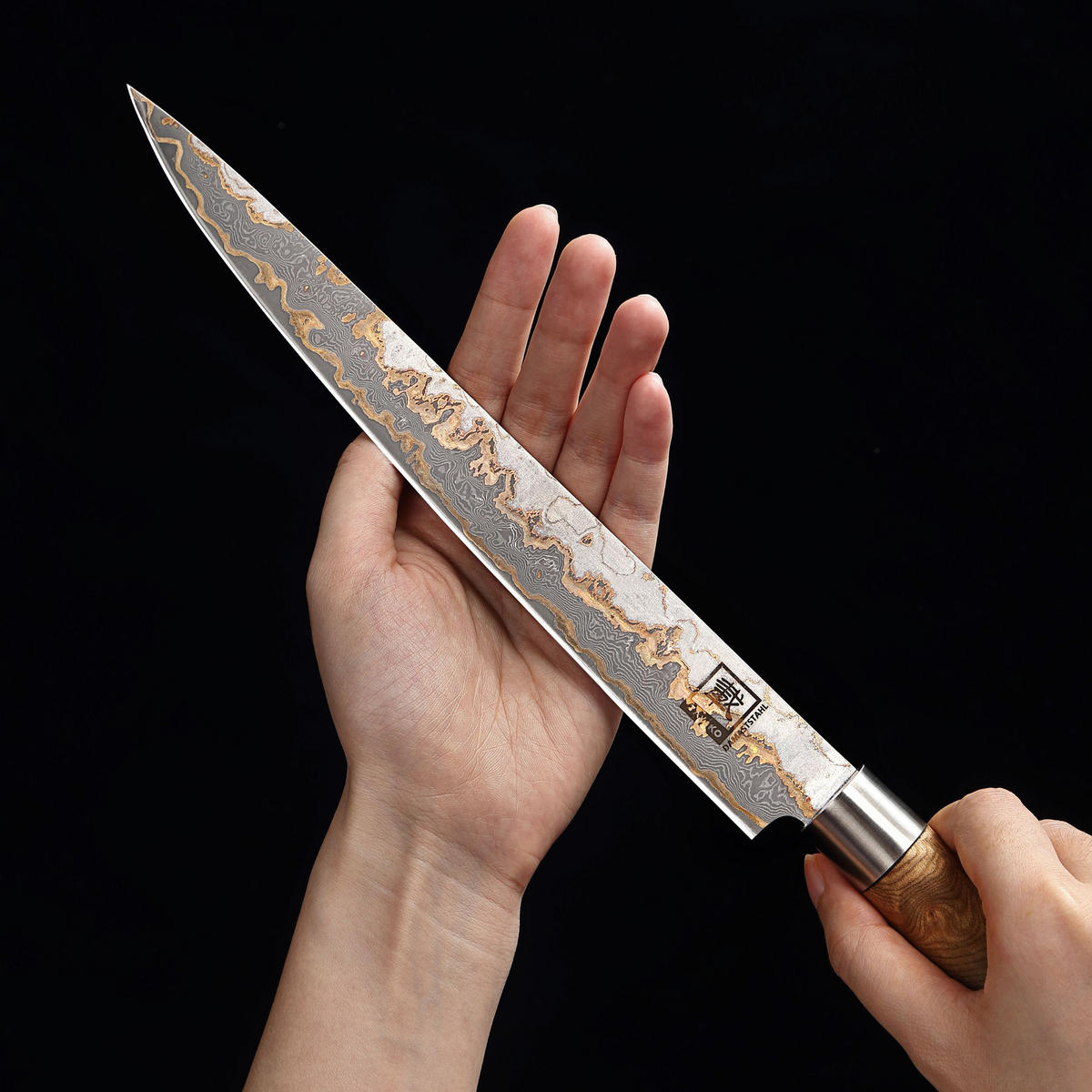 SASHIMI MESSER 25 cm - Ahornfarben, Holz/Metall (39cm) - Zayiko