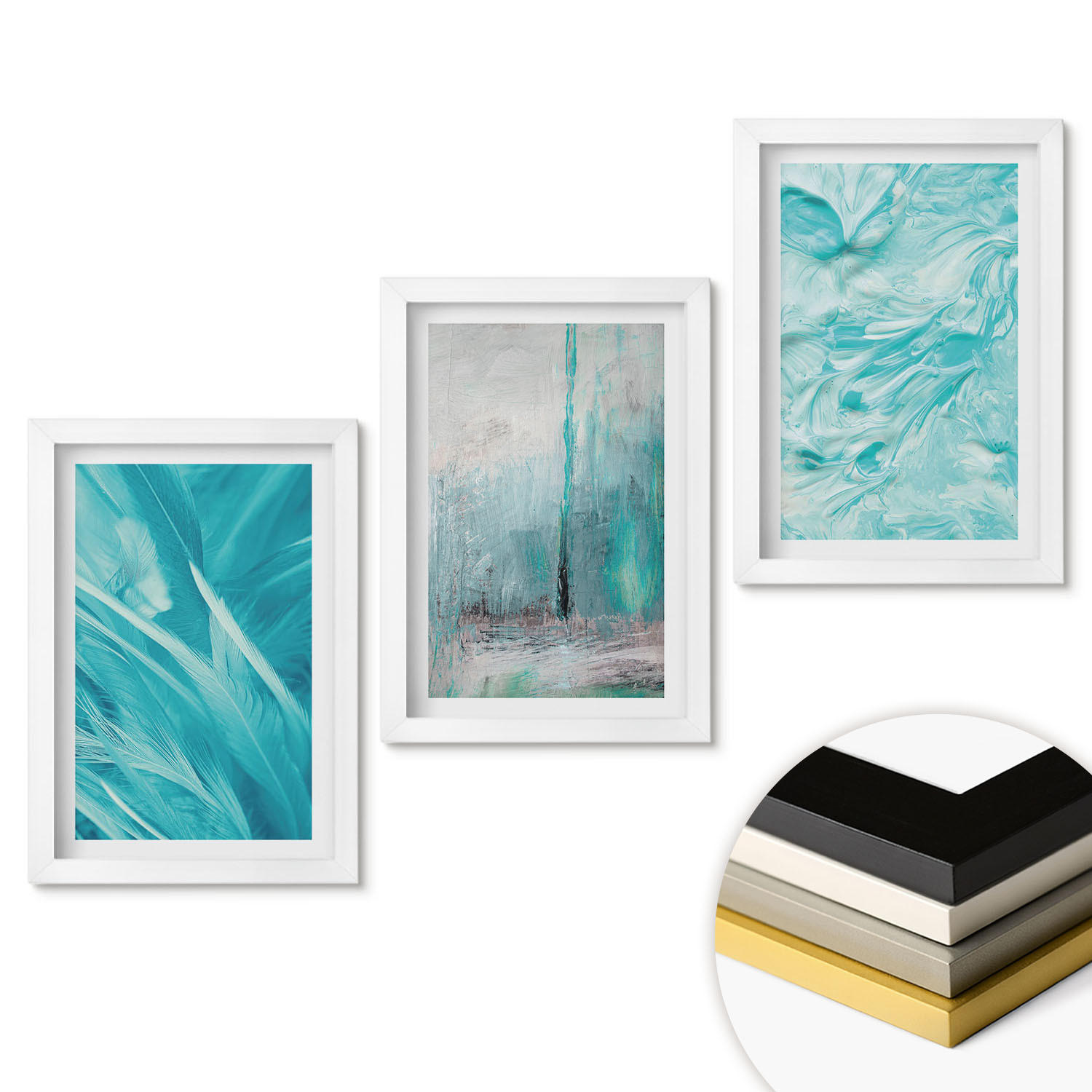 ArtPrintCave Wandbilder Weiß 20x30 cm